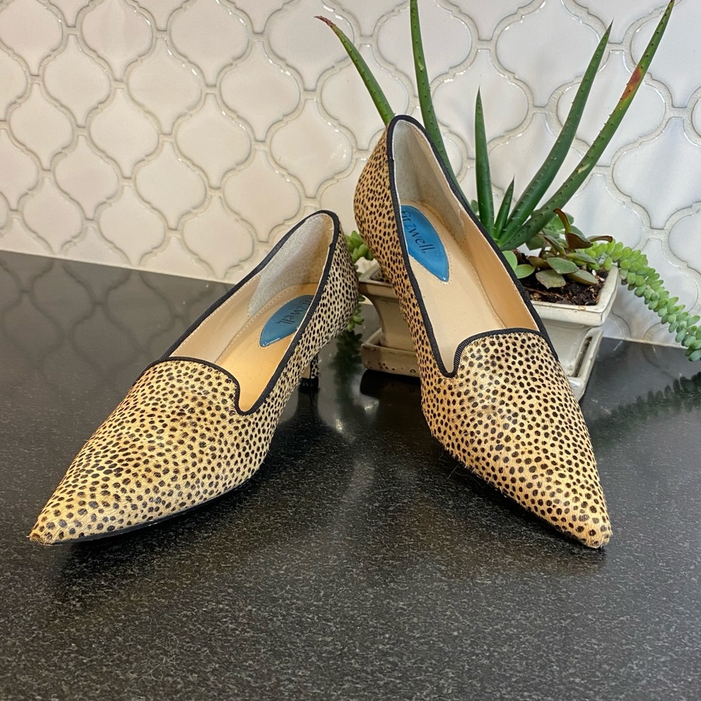 Fitzwell Leopard Pony kitten heel
